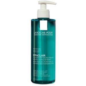 LA ROCHE-POSAY Effaclar Gel Purifiant Micro-Peeling (200ml / 400ml) - Nettoyant Exfoliant pour Peaux à Imperfections Persistantes