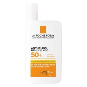 LA ROCHE-POSAY Anthelios UVMune 400 Invisible Fluid SPF50+ (50ml) - Protection Solaire Visage Invisible