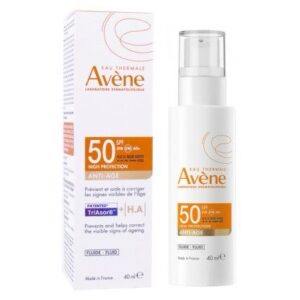 AVÈNE Fluide Anti-Âge SPF50 (40ml) - Soin Solaire Protecteur Anti-Âge