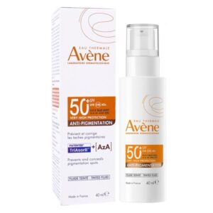 AVÈNE Fluide Anti-Pigmentation Teinté SPF50+ (40ml) - Soin Solaire Correcteur des Taches Pigmentaires