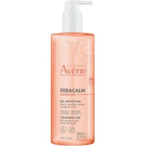 AVÈNE XeraCalm Nutrition Gel Nettoyant(500ml) - Soin Lavant Visage et Corps pour Peaux Sensibles et Sèches