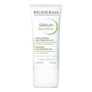 BIODERMA Sébium Sensitive (30ml)– Soin Apaisant Anti-Imperfections pour Peaux Acnéiques Sensibles et Fragilisées