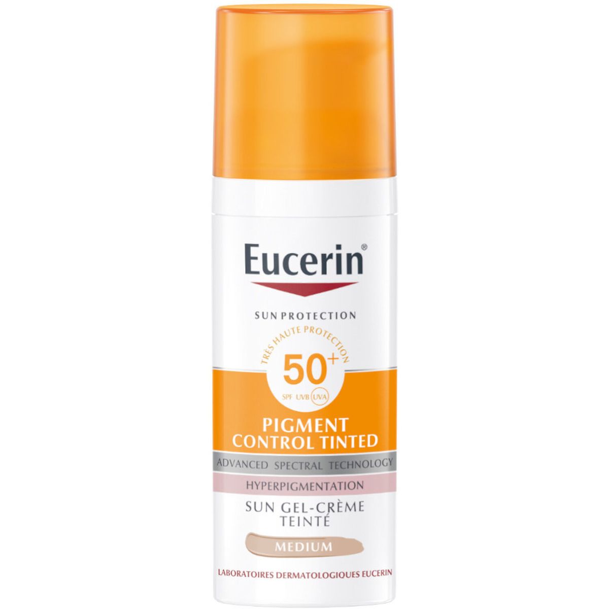EUCERIN SUN PROTECTION PIGMENT CONTROL Gel-Crème Teinté Medium SPF 50+ 50ml