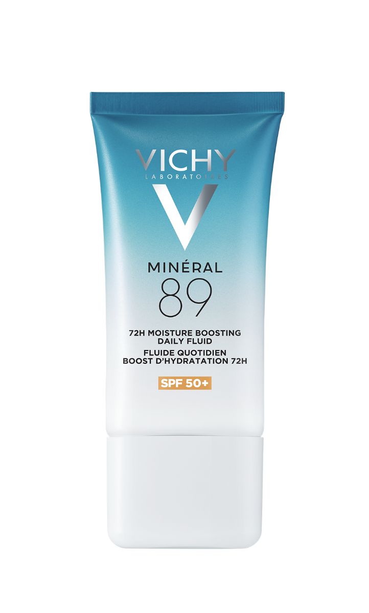 Vichy Minéral 89 Écran Solaire Fluide Boost d'Hydratation 72H SPF50+ 50ml