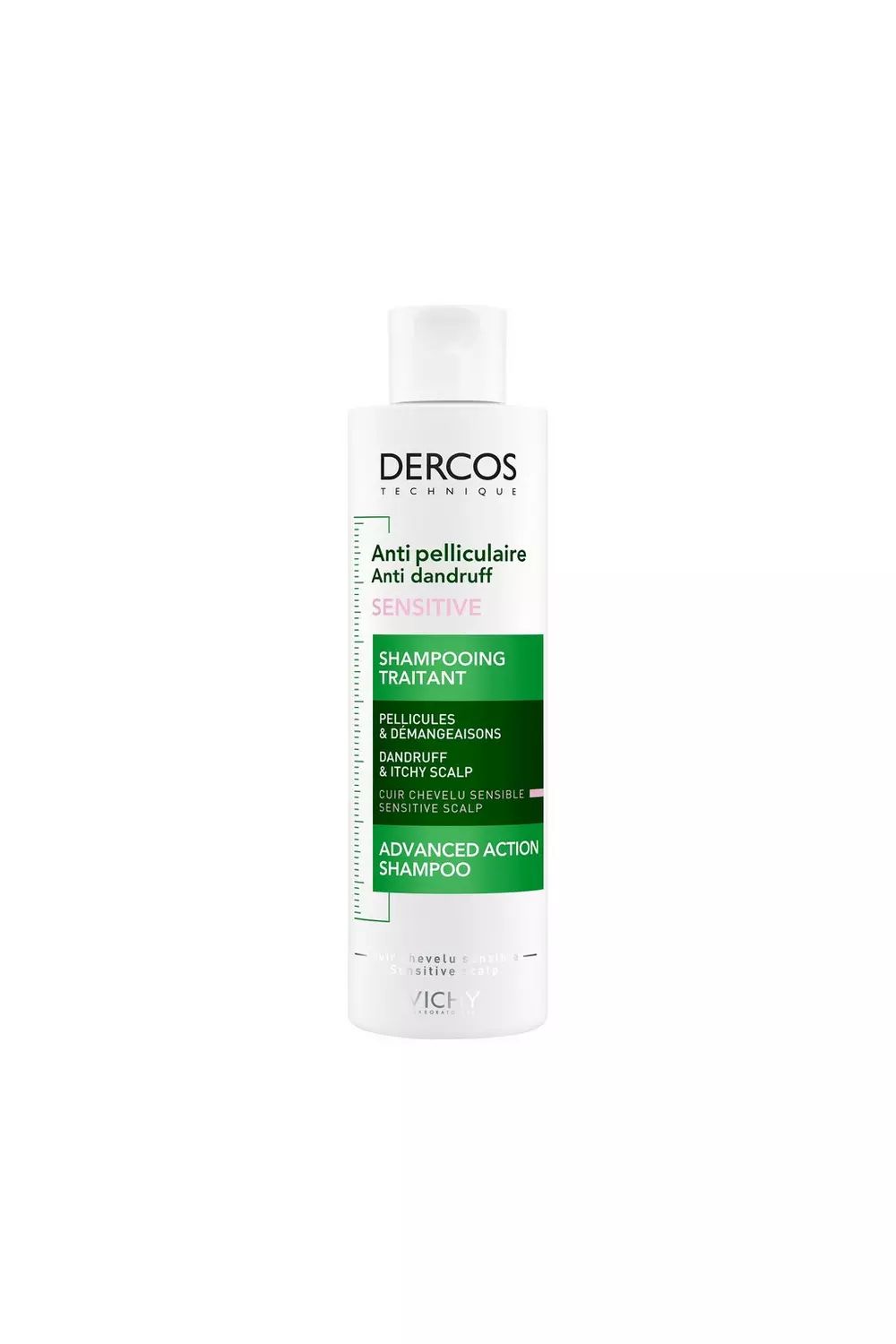 Vichy Dercos Anti-Pelliculaire Shampooing Cuir Cheveux Sensible 200ml