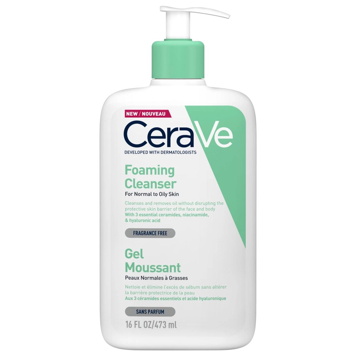 CeraVe Gel Moussant Nettoyant 473ml